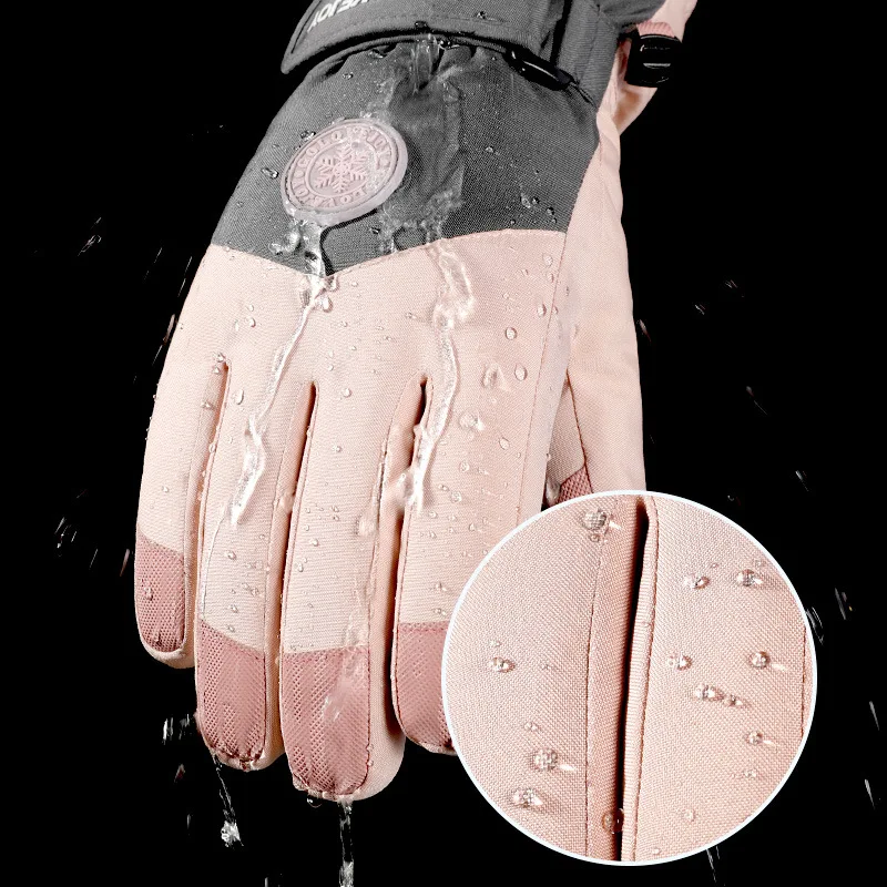 

Heated Winter Ski Gloves Men's Women's Gloves Motorcycle Cycling Gloves Touch Screen Thickened Fleece Warm Gloves Waterproof