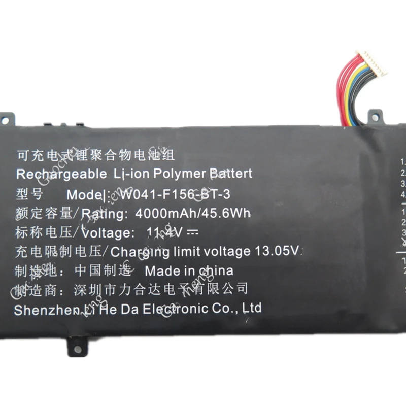 Bateria do Portátil para Aierxuan 15pro Kuaisuzhe K88 W041-f156-bt3 11.4v 4000mah Pinos Linhas para Hmten Design Kuu g3 Pro Amd r7 - Imagem 4