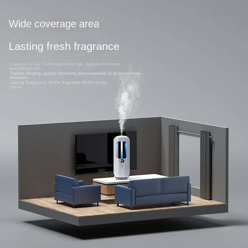 Automatic Aromatherapy Machine And Air Humidifier With Digital Display And Colored Lights -Machine Office Home, And Bathroom