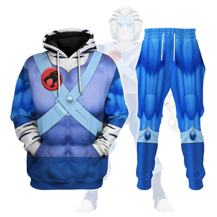 Anime Thundercats Lion-O Cosplay Hoodies Pants Suit 3D Print Men Women Tracksuit Pullover Outfits Harajuku Y2k Hoodie 2pcs Sets 3