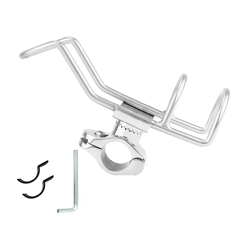 

Marine Grade Stainless Steel 316 Fishing Rod Rack Holder Pole Bracket Support Clamp On Rail Mount Boat Accessories