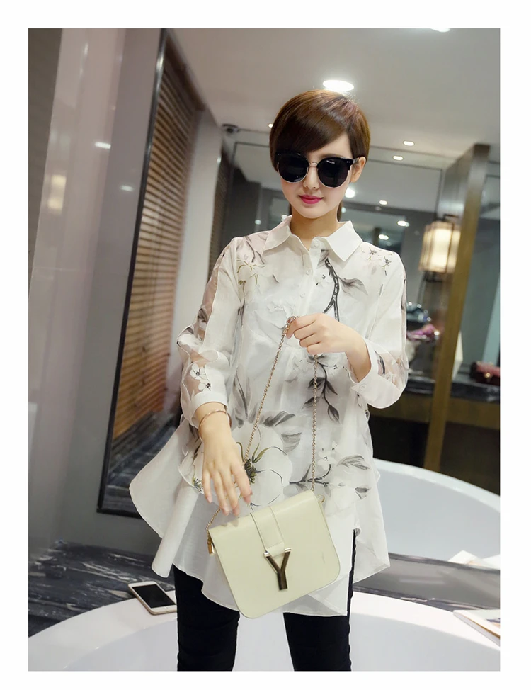 

Женская хлопковая сетчатая рубашка с отложным воротником, в стиле пэчворк