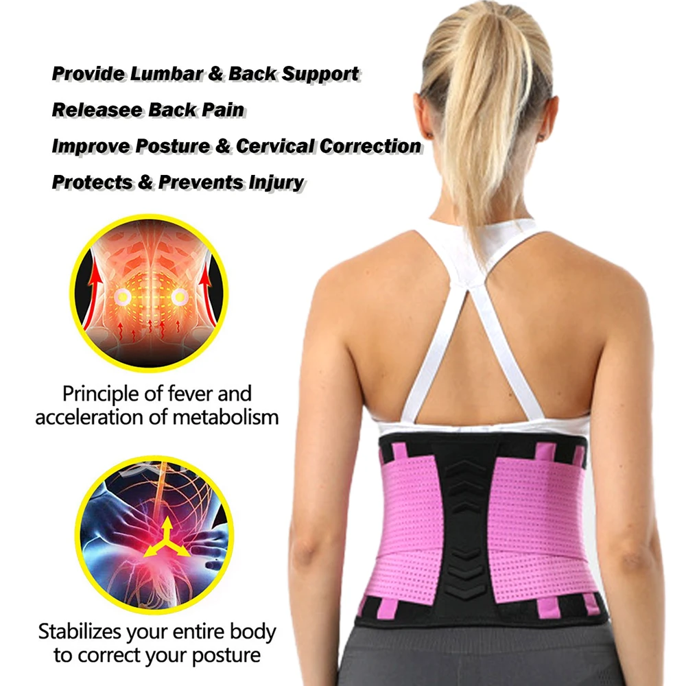 Piece Sports Waist Brace for Lower Back Pain, Back Support Belt