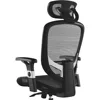 Hyken Chair: Ergonomic Mesh Swivel Task Chair. Adjustable Black Office Chair with Breathable Mesh and Good Lumbar 5