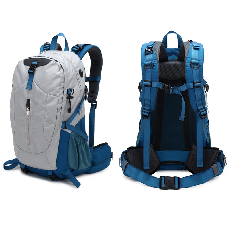 40L Large Capacity Hiking Backpack Travel Outdoor Mountaineering Daypack Women Sports Climbing Bag Men Schoolbag with Rain Cover 2
