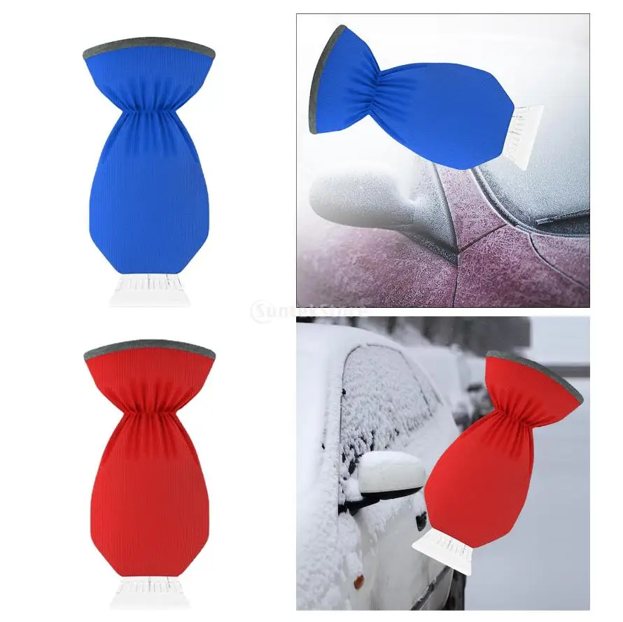 Ice Squeegee For Car Windscreen Lightweight Car Snow Removal Tool Winter Snow Spade Gloves For Window Trucks