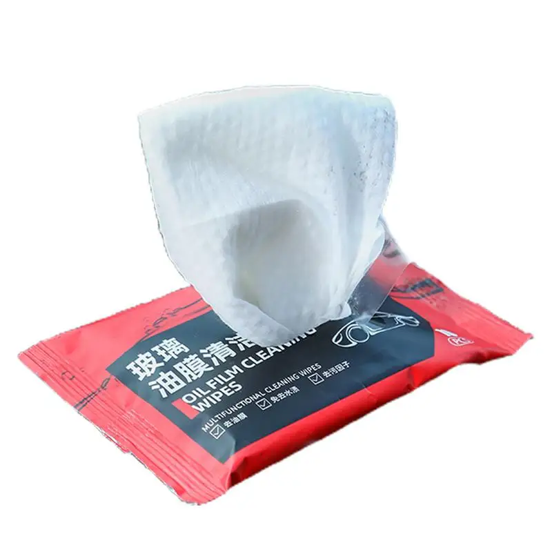 Oil Film Cleaning Wipes Glass Wipes For Windshield Cleaning 10PCS/Pack Car Window Glass Oil Film Remover For Car