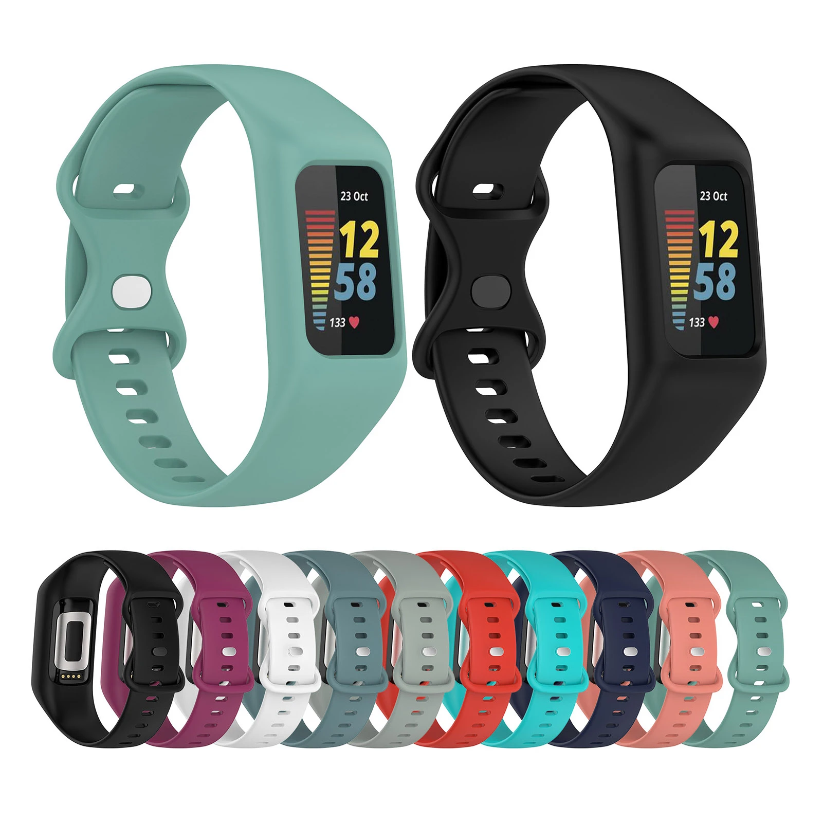 Correa reloj de alta calidad para Fitbit Charge 5, pulsera deportiva, Bandas silicona, accesorios Fitbit Charge5 4 3| | - AliExpress