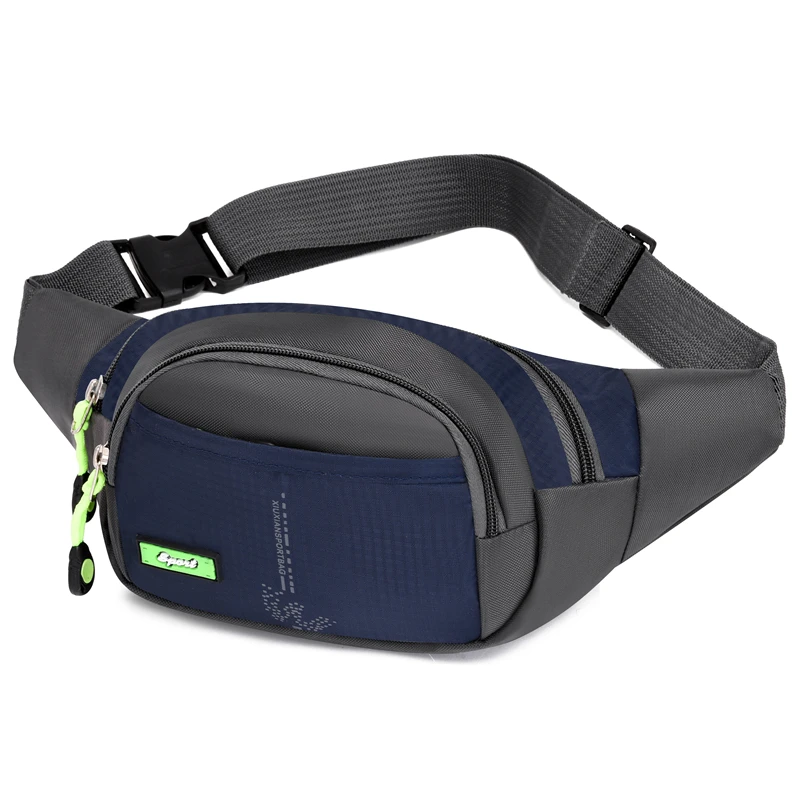 6-color adjustable waist bag - sports zipper style integrated phone bag, essential for outdoor hiking, running, cycling, and dai