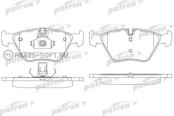 PATRON PBP1073 Колодки тормозные дисковые передние W 5 E39 1995-2000 \ | Автомобили и мотоциклы