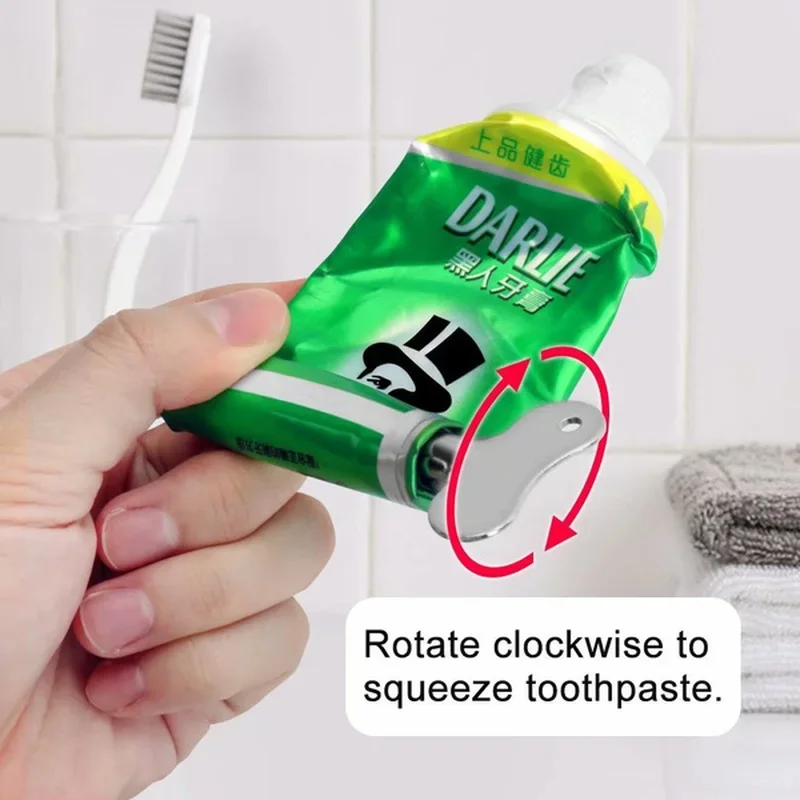 Hot Sale Reusable Stainless Steel Toothpaste Squeezer Multifunctional Plastic Cream Tube Squeezing Cosmetic Oil Paint Squee 5