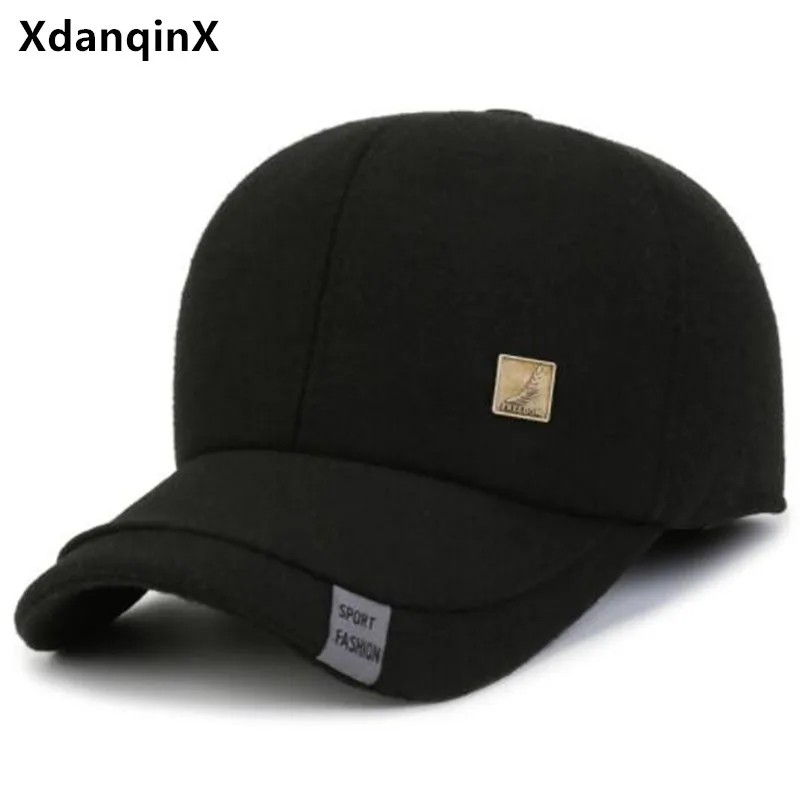 

Free Shipping 2022 New Winter Warm Plush Thickening Baseball Caps For Men Snapback Cap Cold Proof Earmuffs Hats Trucker Hat