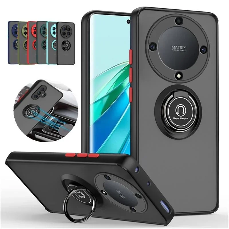 Armor Matte Shockproof Case with Ring Holder Stand