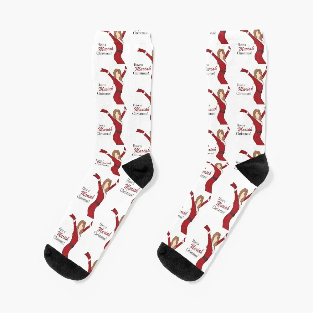 Have A Mariah Christmas ! Socks bright garter Hiking boots Socks Women's Men's