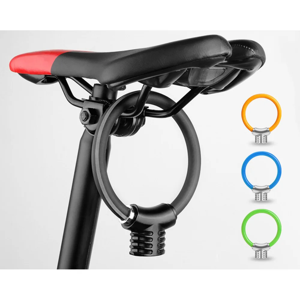 Inel antifurt pentru bicicletă, portabil, mini, cu zbaturi de siguranță, îndrăzneț, cu cablu_voghion.com