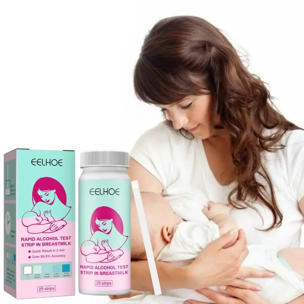 Breast Milk Alcohols Detection Strips Breastmilk Alcohols Test Strips for Nursing Mothers Breastfeeding Testing Tool