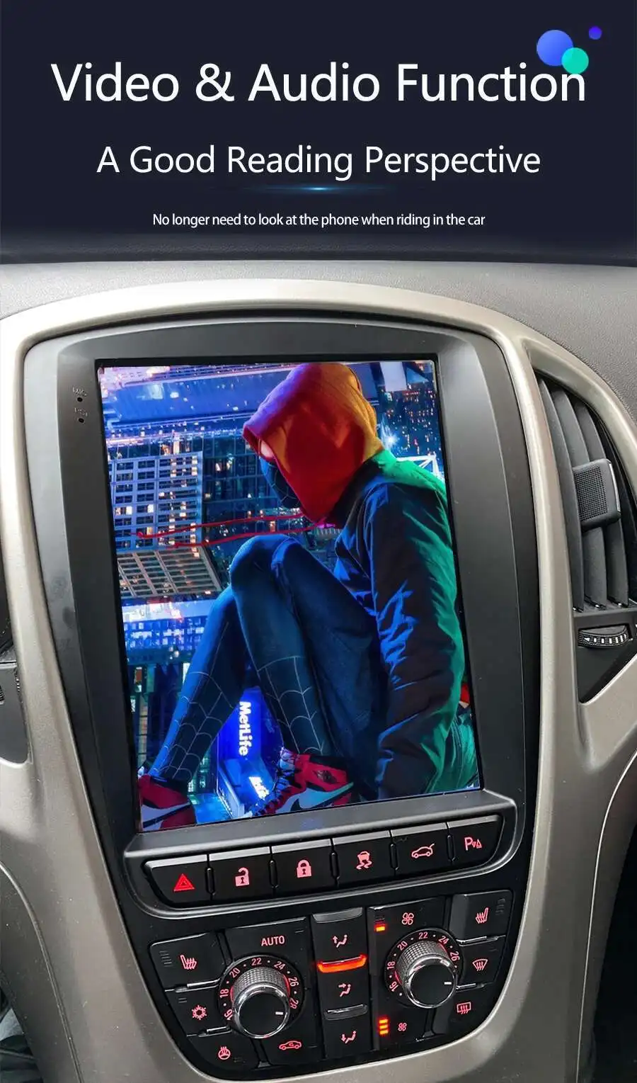 10.4" Tesla Screen Android 14 Car Radio For Buick Excelle For Opel Astra J Gtc 2