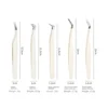 Fiber Tip Eyelash Extension Tweezer Volume Isolation Precise Lash Tweezers Nano Technology Eyebrow From Makeup Eyelash Tweezers 6