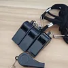 High Quality Black Whistle Referee Game Halter Whistle Outdoor Travel Hiking Whistle Suitable for Basketball Volleyball Games 2