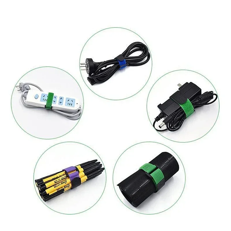 10pcs Fishing Rod Tie Holder Strap Suspender Fastener Hook Loop Ties Belt Fishing Rod Strapping Wrap Band Outdoor Fishing Tools 6