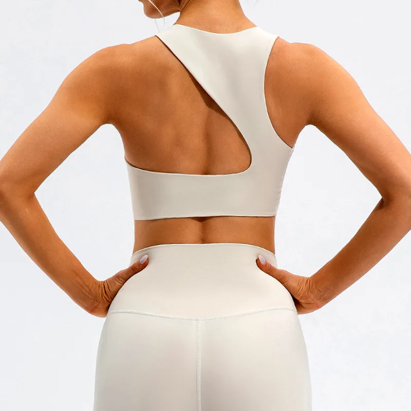 INS beauty back sports underwear busters women's shockproof yoga bra gathered running high-intensity exercise fitness vest