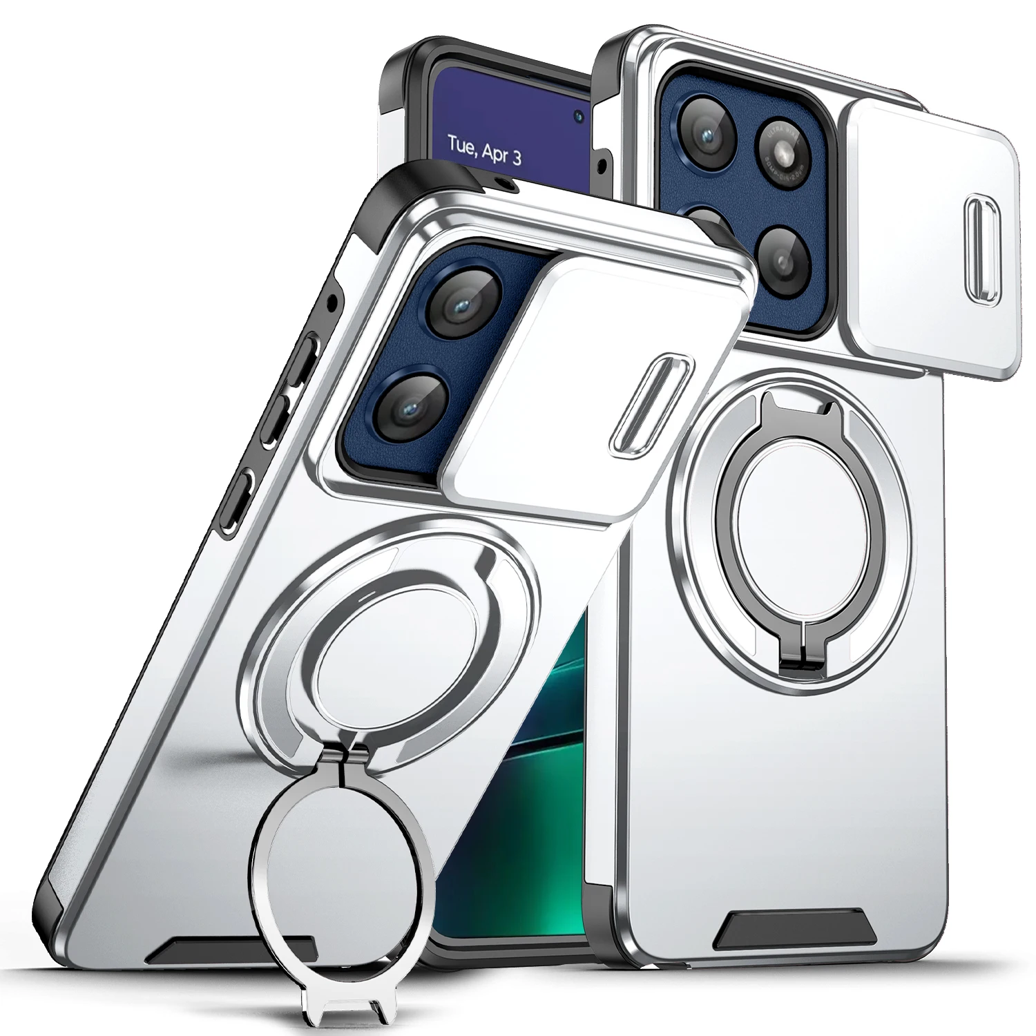 360° Rotatable Ring Kickstand Magnetic Shockproof Protective Phone Case