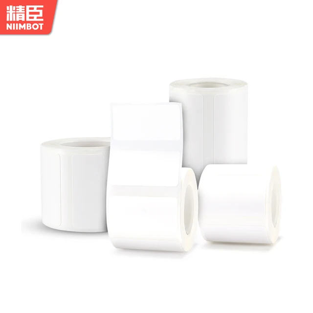 Rouleaux D'étiquettes NIIMBOT Compatibles B1/B21/B3S - Lot De 3, 40x30mm, 230 étiquettes/rouleau, Adhésif Fort, Sans Encre