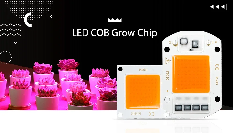Description Picture 2 of itemLED Grow COB Light Chip Full Spectrum UV Lamp 110V 220V 10W 20W 30W 50W No Need Driver for Flower Seedling Grow Plant Lighting