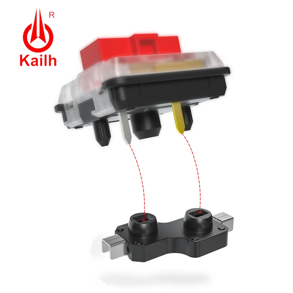 Kailh Quente Swap Teclado Pcb Soquete para Interruptores de Perfil Baixo 1350 Interruptor de Chocolate Ajuste Mecânico Keybaord Pcb Soquete Personalizado Diy