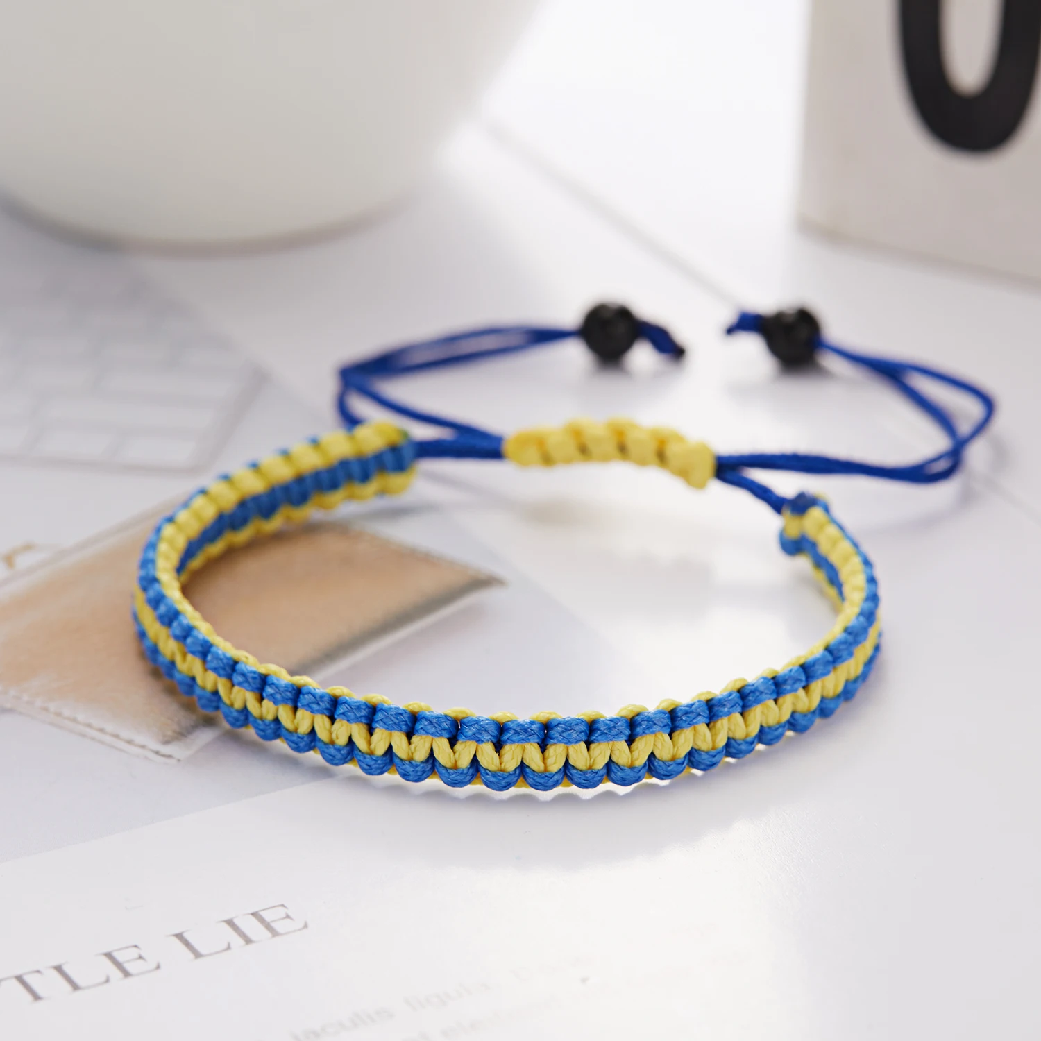 cheap bras Fashion Ukraine National Flag Color Rope Bracelet For Women Men Handmade Woven String Friends Jewelry Daisy Couple Gift Bangle half camisole