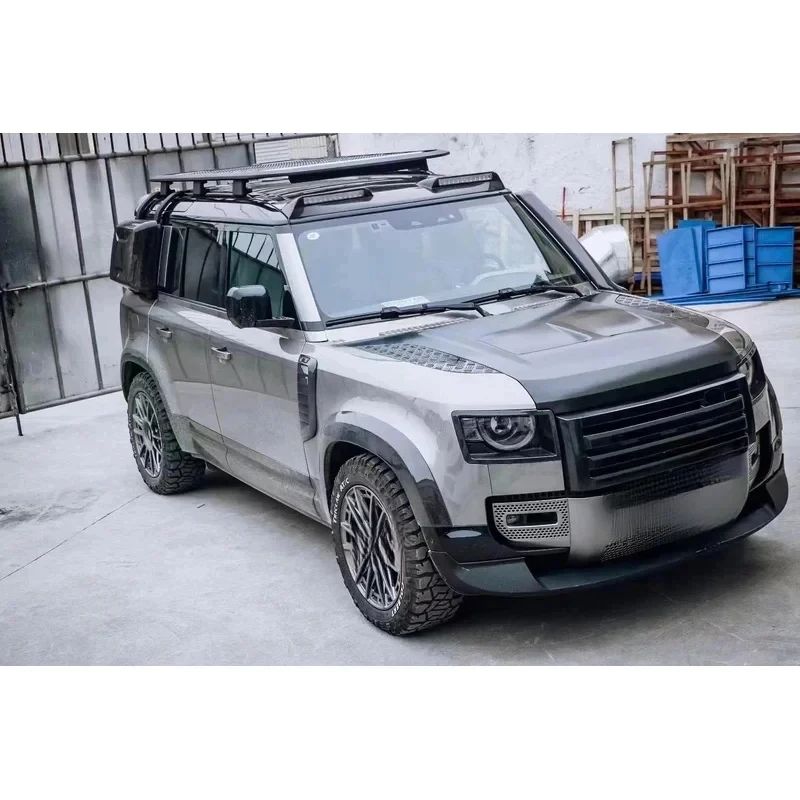 카본 파이버 후드, 카본 파이버 소재, 디펜더 업그레이드 SVR 스타일 커버