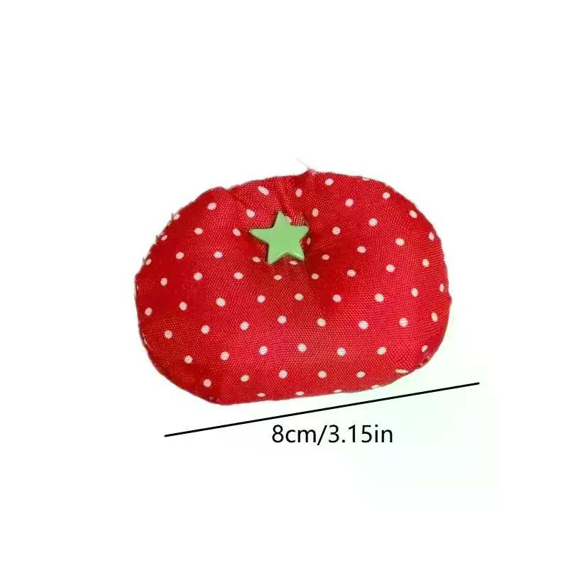 새롭고 귀여운 토마토 모양의 데이터 케이블 정리함, 충전 케이블 와인더, 이어폰 케이블 정리함, 패브릭 고정 및 정리 도구