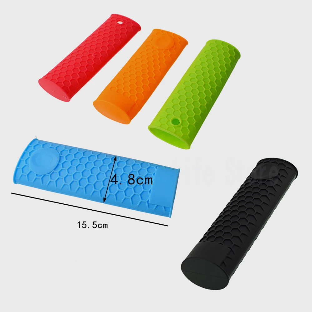 Silicone Pan Handle Cover Cooking Insulation Covers Non-slip Pot Ear Clip Steamer Casserole Pan Holders Kitchen Cookware