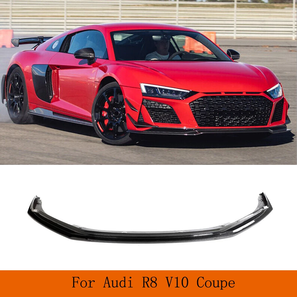 Auto Paraurti Anteriore Spoiler Per Audi R8 V10 Gt Performance Coupe 2023 Nuovo R8 Carbon Car Kit Guard Chin Lip Dry Carbon