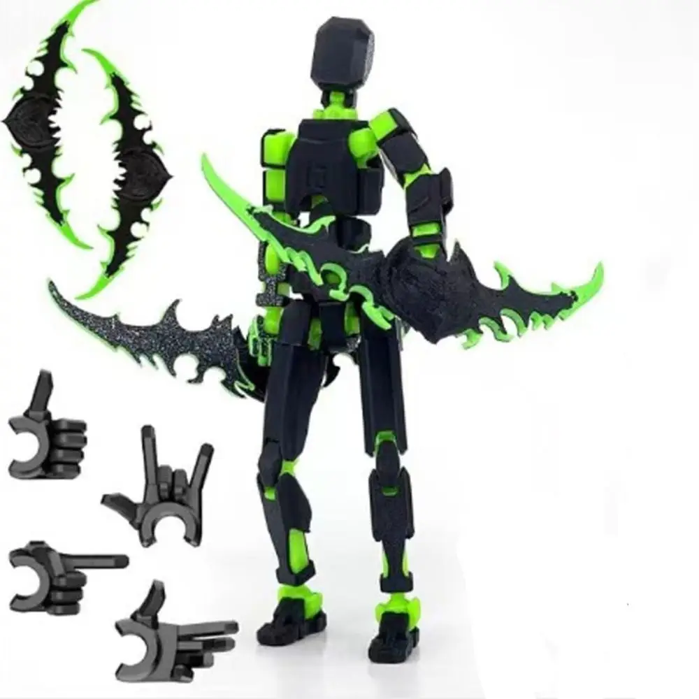 Desktop Decoration 3D Printed T13 Action Figure Shapeshift Robot Multi-Jointed Movable Robot Dummy Action Figures ABS Model