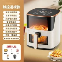 AirFryers oil-free fryer. Hot air. Electric. With visual window. Touch screen. Home use. AirFryers machine. Versatile appliance. 1