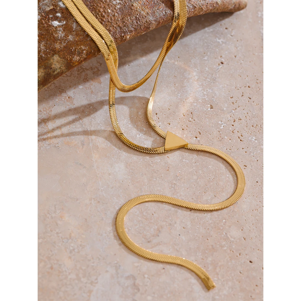 Yhpup Pendant Stainless Steel Double Layer