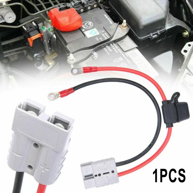 10AWG 50Amp Power Connector Double Pole Forklift Conductive Charger Battery  High Current Car For Anderson Plug Lead To Lug M8 - AliExpress