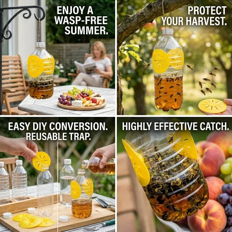 Reusable Flower-Shaped Outdoor Insect Trap