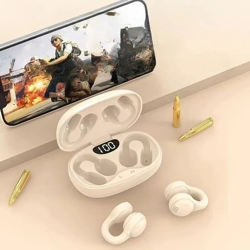 Lenovo Ear Clip Bone Sport Headsetover Noise Reduction the Low latencyHiFi sound effect, 24-hour ultra long batter with Mic