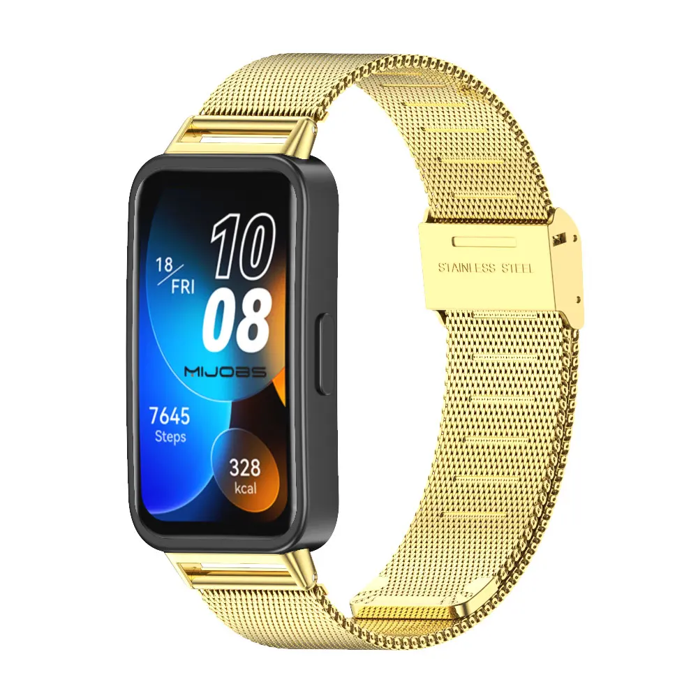 Premium Metal Wristband Bracelet - Smartwatch Strap Replacement Accessory