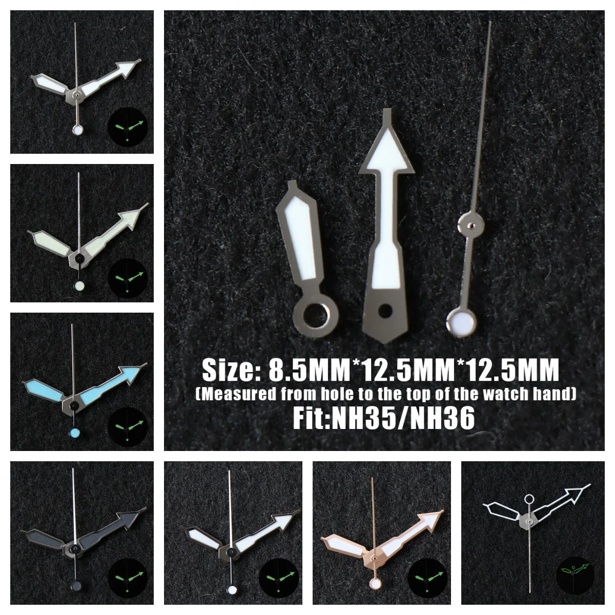 Watch Accessories NH35 Watch Hand for Seiko NH35 NH36 Movement 8.5*12.5*12.5mm