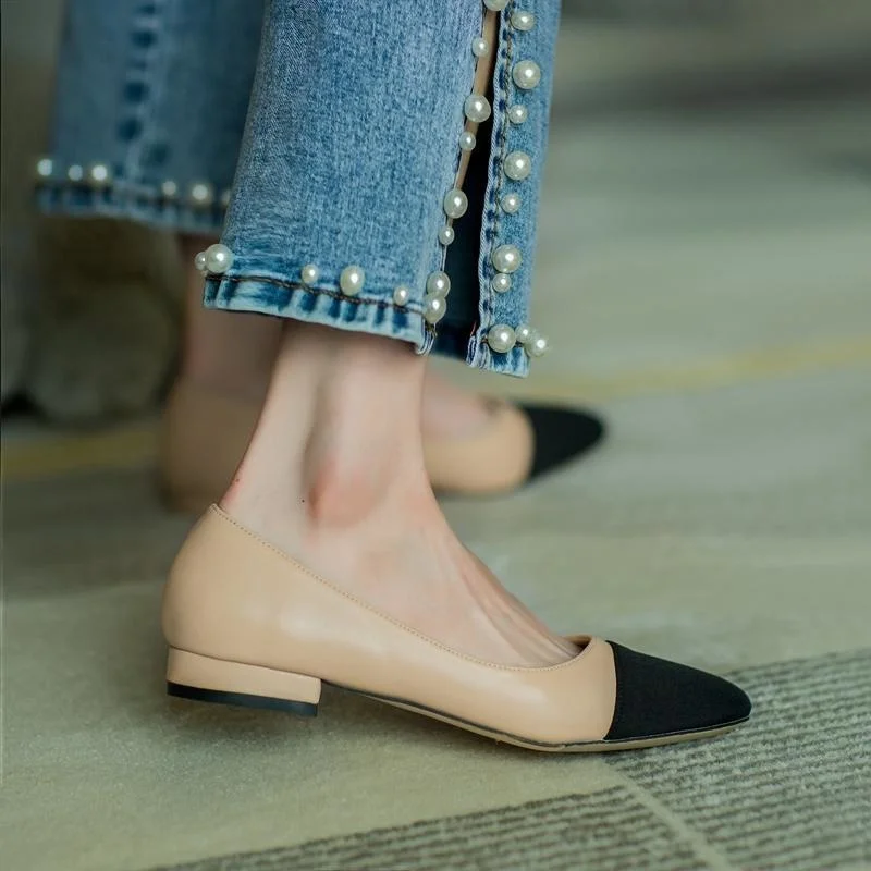 2023 New In Leather Women 39 Shoes Sandals Flat Bottom Color Hollow Thick Heel Chaussure Femme Zapatos Mujer Sandalias Sapatos 3