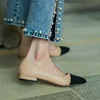 2023 New In Leather Women 39 Shoes Sandals Flat Bottom Color Hollow Thick Heel Chaussure Femme Zapatos Mujer Sandalias Sapatos 3