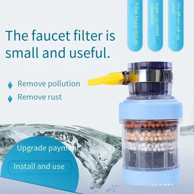 Detachable Washable Six-layer Filter Faucet Universal Water Purifier Household Tap Water Filter Splash-proof Shower Head water purifier filter,water purifier faucet
