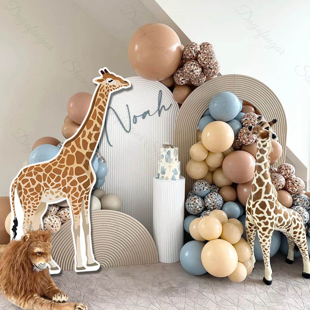 Giraffe Zebra Cutout Mosaic Board 18/36Inch Height Zebra Giraffe