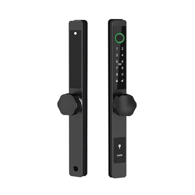 TTLock APP IP65 Waterproof Smart Fingerprint Password RFID Lock For Push Pull Sliding Door 2