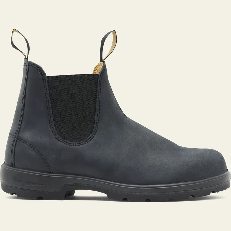 Slip-On Unisex Chelsea Boots Retro Couple Shoes Men Ankle Boots Women Cowboy Single Mens Plus Size 35-49 Boot Men Shoes men chelsea boots,men leather shoes
