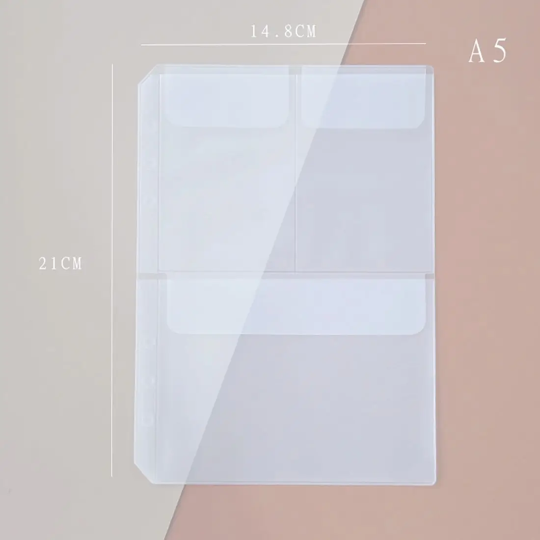 Card Organizer File Holder Stickers Storage Document Filing Bags Binder Pockets Binder Folders PVC Notebook Pouch Bags