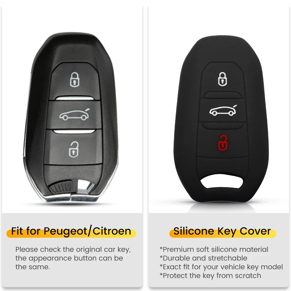 Silicone Protective Remote Key Cover Case